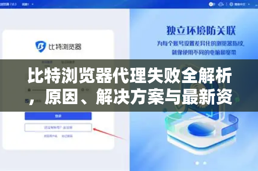 比特浏览器代理失败全解析，原因、解决方案与最新资讯指南