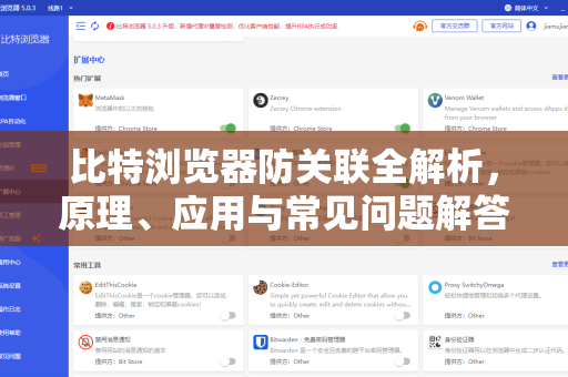 比特浏览器防关联全解析，原理、应用与常见问题解答