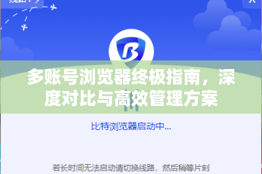 多账号浏览器终极指南，深度对比与高效管理方案